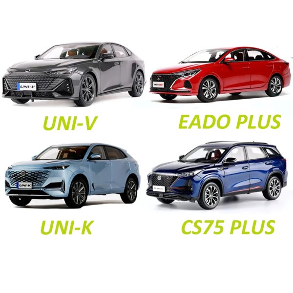 1:18 Alloy CHANGAN UNI-K/UNI-V/CS75PLUS/EADO PLUS Auto Model Simulated Car Model