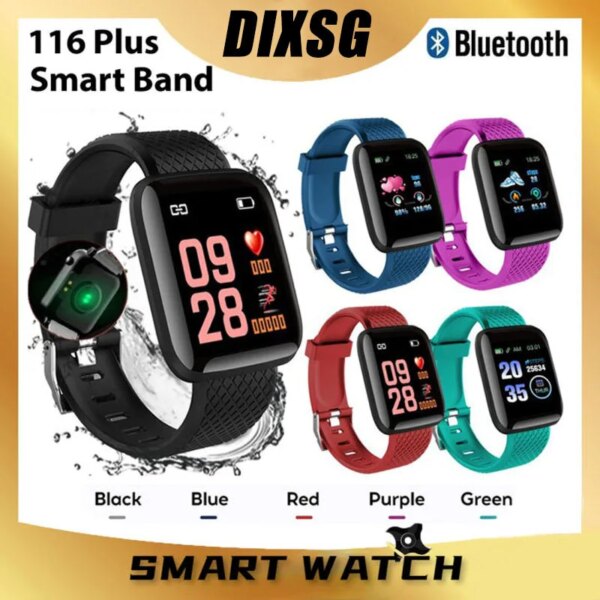 116plu Smart Watch Men Blood Pressure Waterproof Smartwatch Women Heart Rate Monitor Fitness Tracker Watch Sport For Android IOS