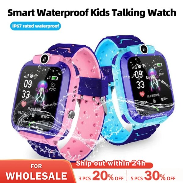 Q12 Kids Smart 2G Call Phone Watch Waterproof Mother Children GPS Monitor Boy Girls SOS Child Sports Digital Watches Tracker