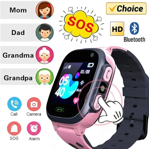 Kids Watches Call Kids Smart Watch Children GPS SOS Waterproof Smartwatch Clock SIM Card Location Tracker Child Watch For XIAOMI