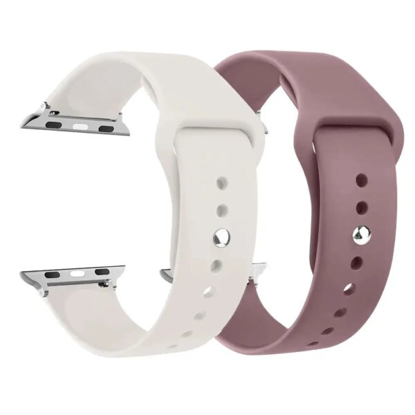 Silicone strap For Apple Watch bands 44mm 40mm 45mm 41mm 38mm 42mm belt bracelet iWatch series se 9 8 7 6 5 3 ultra 2 band 49mm