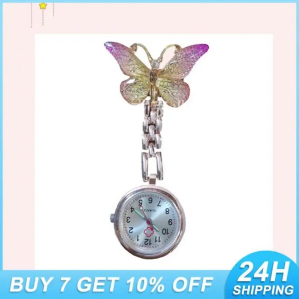 1PCS Quartz Pocket Watch Durable Stylish Timepiece Clip-on Nurse Watch Popular Nurse Watch Practical Trendy Watch