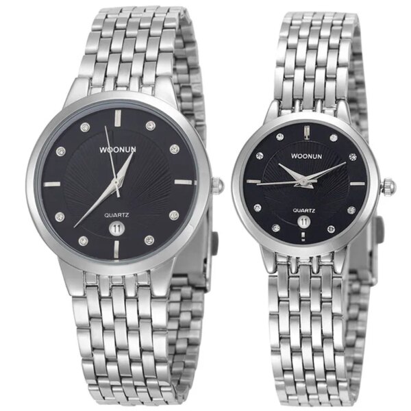 2020 Lovers Watches Fashion Brand Couple Watches Casual Men Women Wristwatches Waterproof Quartz Rhinestone Watches Best Gift