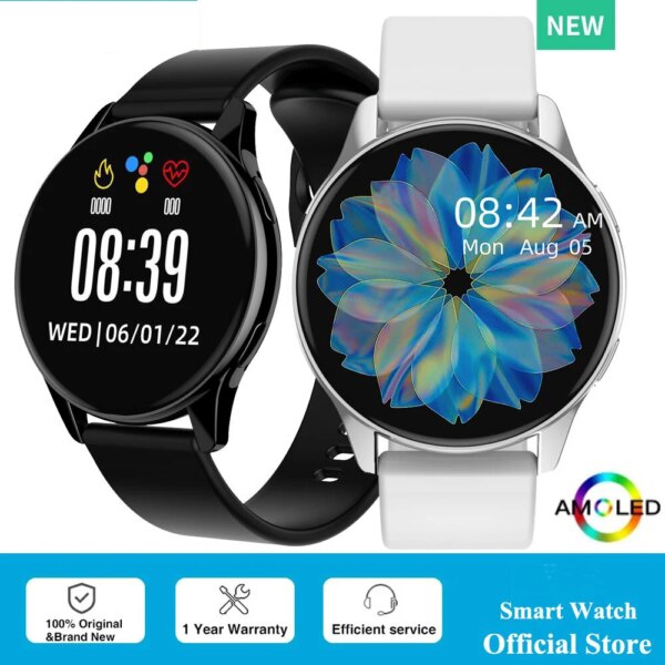 2023 New AMOLED HD Full touch screen Smart Watch women men Waterproof blood oxygen men Bluetooth calling Smart Watch for Android