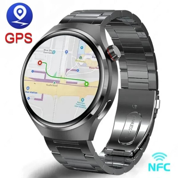 2023 New For Huawei Xiaomi GT4 Pro Smart Watch Men NFC GPS Tracker AMOLED 360*360 HD Screen Heart Rate Bluetooth Call SmartWatch