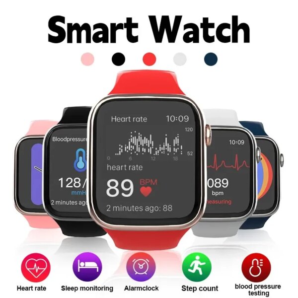 2023 New Smart Watch Sports Fitness ActivityTracker Man Woman Bluetooth Call Heart Rate Dial Smartwatch Bracelet For IOS Android