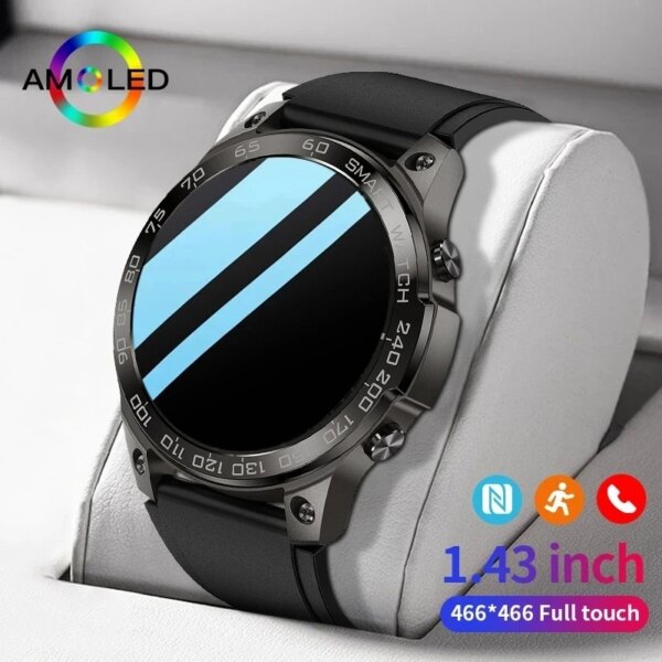 2024 AMOLED Smart Watch Men Always-on Display Hi-Fi Voice Call Sport Watches IP68 Waterproof Smartwatch For Huawei Xiaomi iPhone