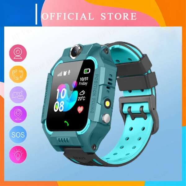 2024 Kids New Smart Watch New Sim Card Smartwatch for Children SOS LBS Call Phone Camera Voice Chat Photo Waterproof for Android