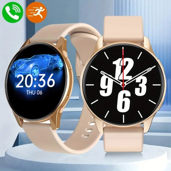 2024 New Smart Watch Women Wireless Call Watch Fitness Tracker Waterproof Sport Smart Clock Fashion Ladies Men Smartwatch Woman