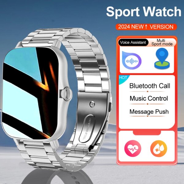 2024 Smarthwhatch reloj Bluetooth Answer Call Smart Watch For Men 1.81 Full Touch Dial Call Fitness Tracker Smartwatch Man Women