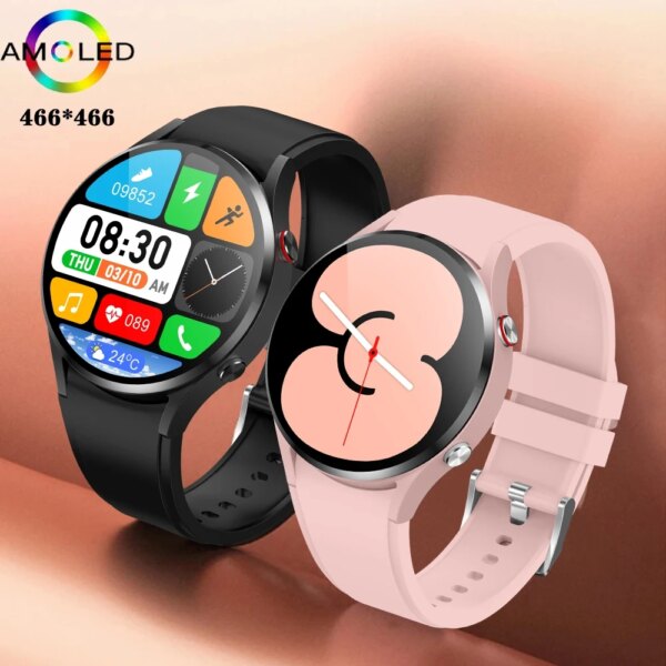 2024 new men's smart watch 1.43 inch 466*466 HD AMOLED screen sport bluetooth call ladies smart watch IP68 waterproof +box