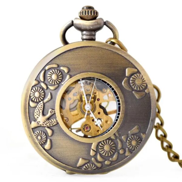 20pcs/lot Wholesale  Free Shipping High Quality Men Mechanical Pocket Watch  Retro Flip  Watch Hot Sale