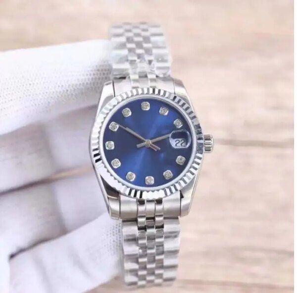 26mm Dial date fashion women watch sapphire Mechanical automatic watches Stainless steel bracelet Casual lady Wristwatch