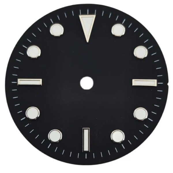 29mm Watch Dial Green Luminous Black​ Dial Fit NH35 NH36 ETA2836 2824 PT5000 DG2813 3804 Miyota 8205 8215 821A Movement