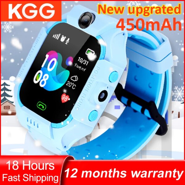 2G Kids Smart Watch Phone Flashlight Game LBS SOS Location Call Back Monitor With Camera Children Clock Phone For Gifts