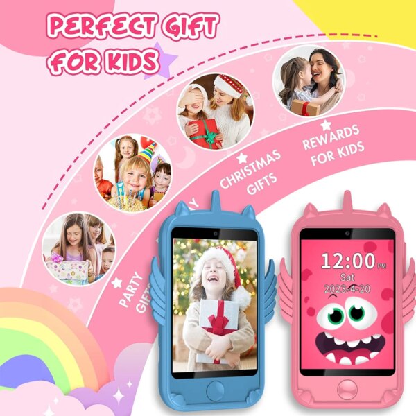 2G Smart Phone Watch Kids  Camera Video Record Music Play Pedometer 19 Games Habit Tracking Girls Boys Clock Children Smartphone