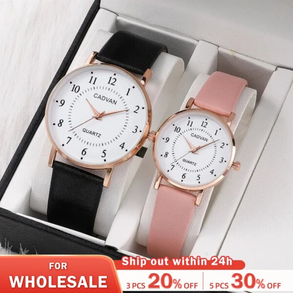 2pcs Couple Watches Watch For Women Men Waterproof Clock Male Calendar Quartz Wrist Watches Leather Ladies Man Watches