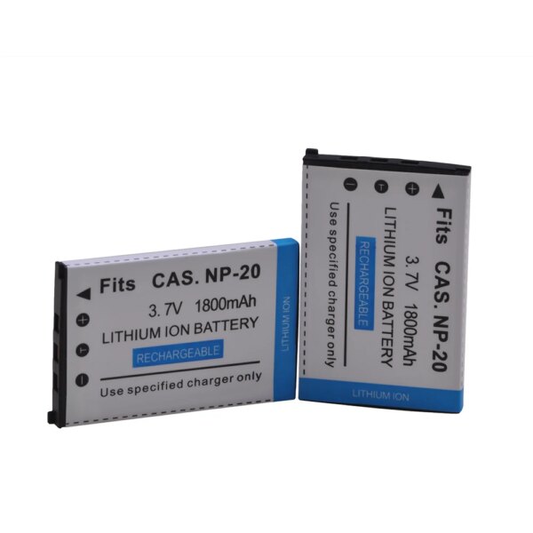 2pcs NP-20 NP20 Battery for CASIO Exilim EX-M1 M2 S1 S1PM S2 S3 S4 Z3 Z4 S100 Z8 Z40 Z65 z70 Z75 S20 s770