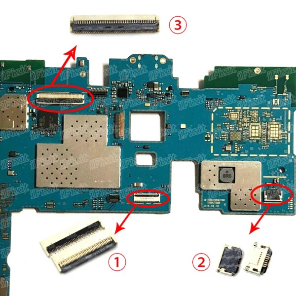 2pcs/lot display LCD FPC Connector battery touch For Samsung Galaxy Tab A 10.1 SM-T580 T580 T585 T587