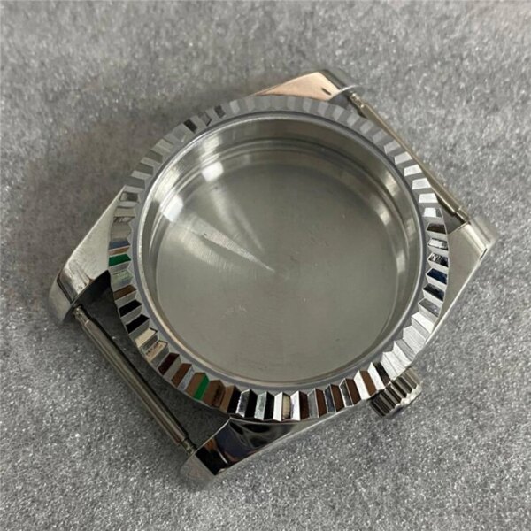 36MM Sapphire Glass Watch Shell Stainless Steel Watch Case for Datejust NH35/NH36 Automatic Movement MOD Parts Accessories