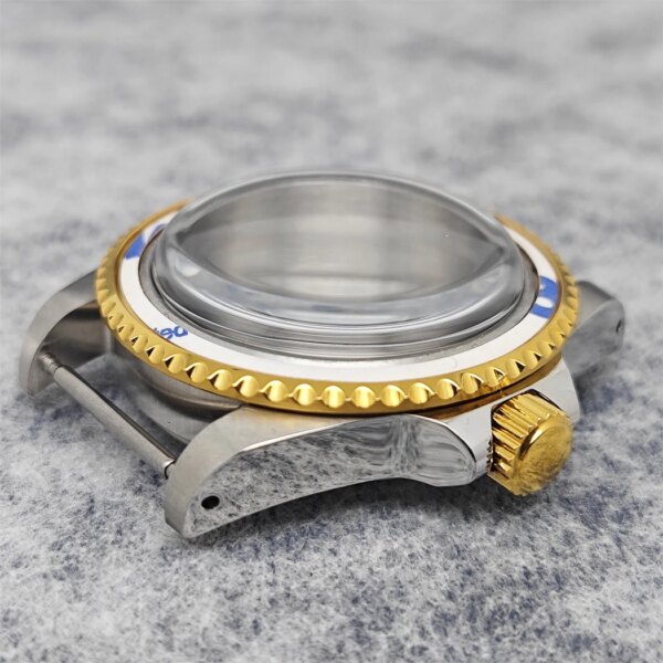 39.5mm Bubble Lenses Case Retro Stainless Steel Watch Case Watch Parts for NH35/ NH36 Mechanical Movement 5ATM Waterproof Case