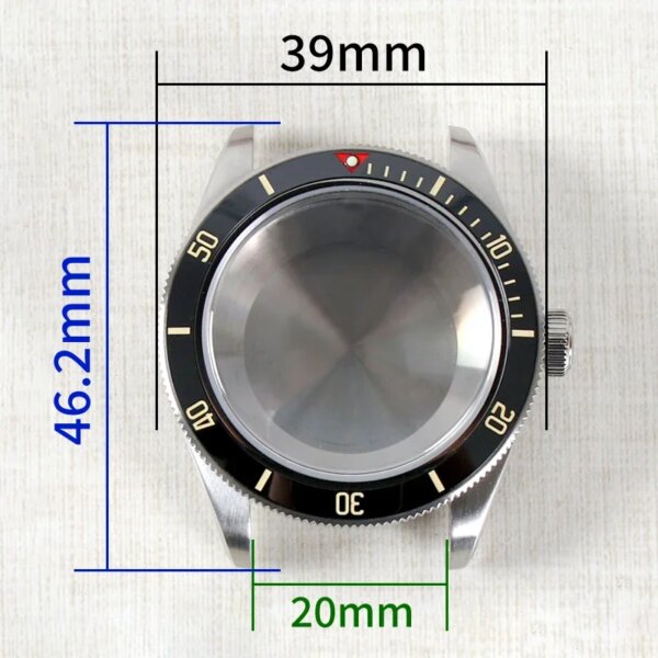 39mm NH35 NH36 Watch Case For Seiko Mod For Tudor Black Bay Case High Quality Sapphire Crystal Watch Band 904L Steel Watch Case