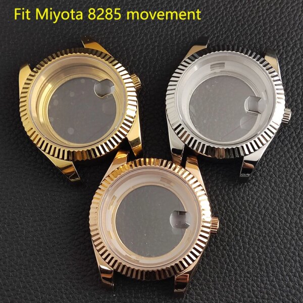 40mm Watch Case Miyota Case Suitable for Miyota 8215 Movement Assembly Stainless Steel Case/20mm Watch Band Watch Accessories