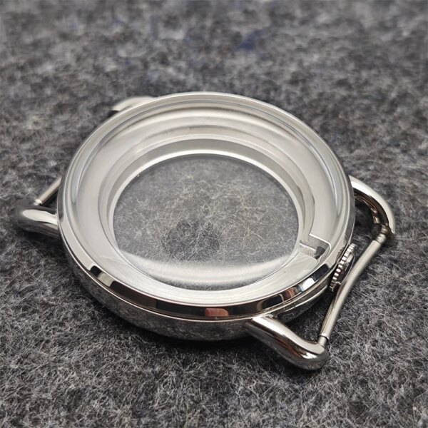 41MM Stainless Steel Watch Case 12 O'clock Crown Watch Accessories Fit Nh70 Movement