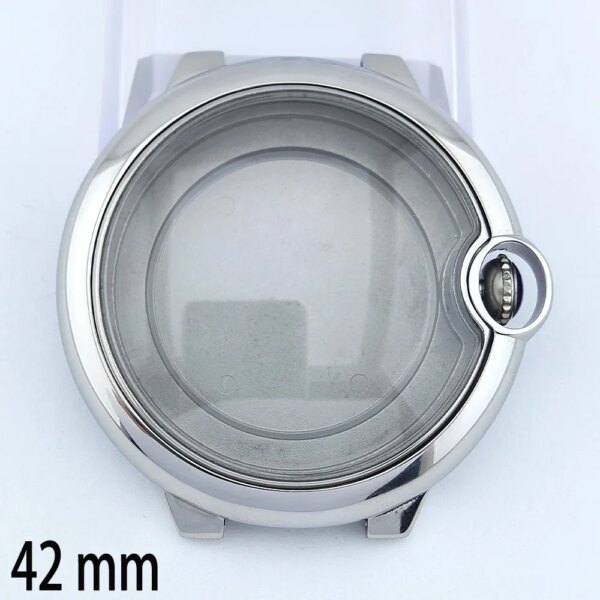 42mm Watch Case Men's Luxurious 316L stainless steel case Suitable for Miyota 8215/DG 2813 Movement Case