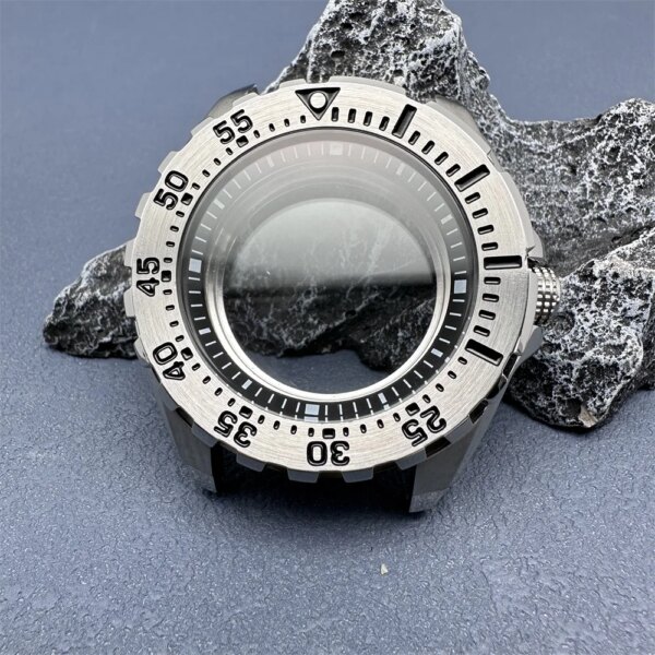 44mm Watch Case with Chapter Ring Mechanical Watch Modification Watch Accessories for NH35/ NH36/ 4R35A/ 4R36A/ NH34 Movement