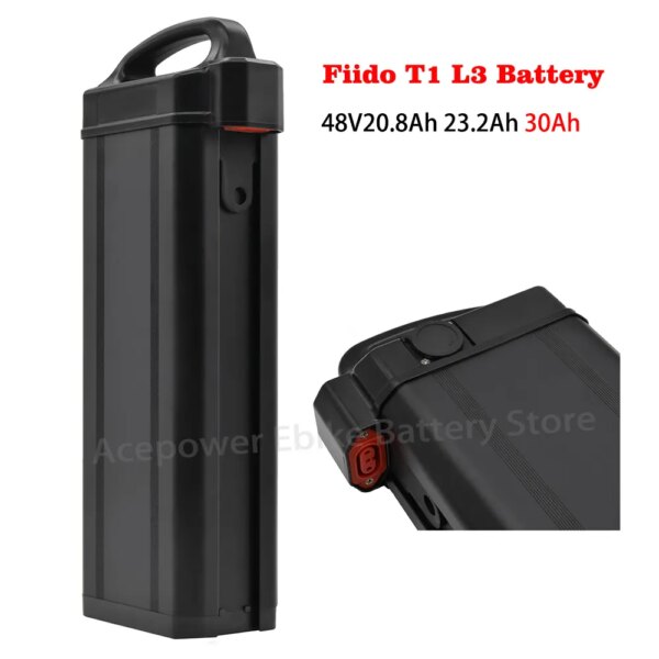 48V 20Ah 20.8Ah 23.2Ah 30Ah Electric Bicycle Battery for Fiido T1 Cargo L3 Heybike Explore Vivi Z8 Ebike Battery Akku