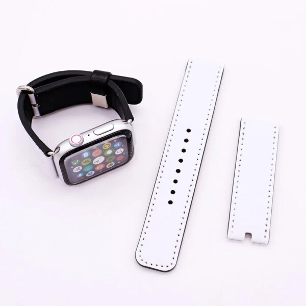 5PCS Bulk Watch Band Sublimation Blanks PU Leather Strap for Apple Watch Series 1 2 3 4 5 6 Printable Blanks Heat Press Products