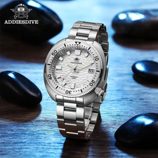 ADDIESDIVE Premium Automatic Mechanical Watch NH35 Sapphire Business Men's Watches 200m Waterproof Stainless Steel WristWatches