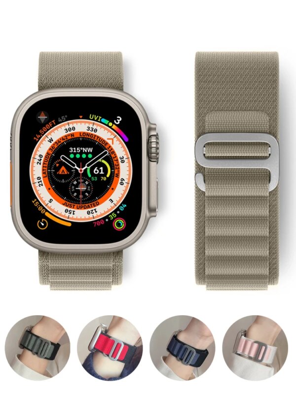 Alpine loop Strap for Apple watch Band 44mm 40mm 45mm 41mm 38mm 42mm 49mm bracelet iWatch series Ultra 2 9 7 6 5 4 3 se 8 Straps