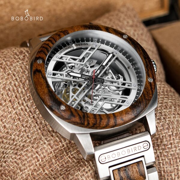 BOBO BIRD 2022 New Automatic Mechanical Watches Luxury Wooden Watch for Men Combined X Series Relogio Masculino Custom Gift