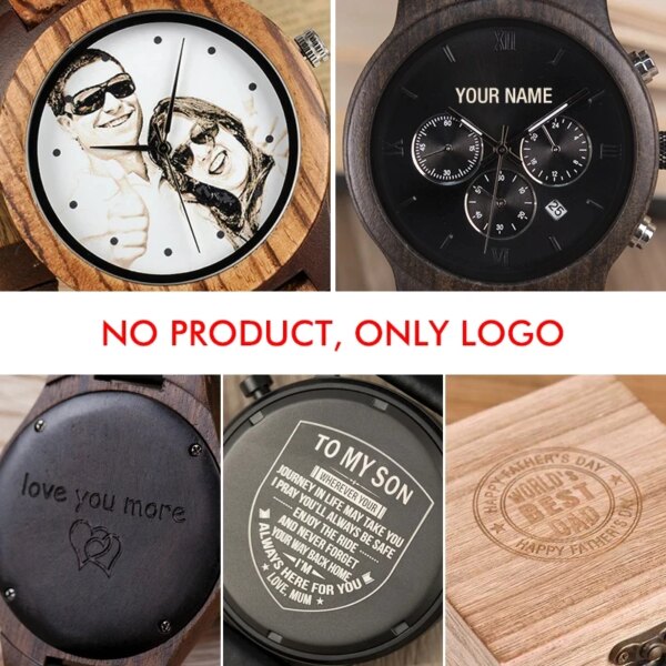 BOBO BIRD Colorful Printing/ Laser Engrave Logo Fee OEM Accept Custom Engrave on Bamboo Wooden Watches/ Sunglasses And Gift Box