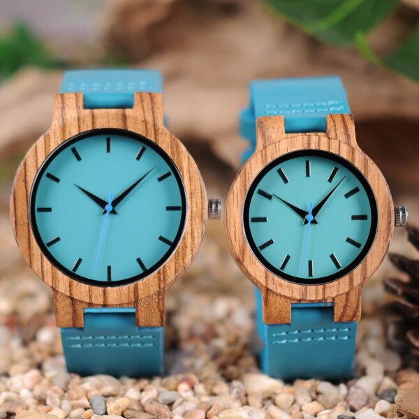 BOBO BIRD Couple watches Leather Strap Quartz Wristwatch For Men Women Timepieces Relojes para mujer Great Gift Custom Dropship