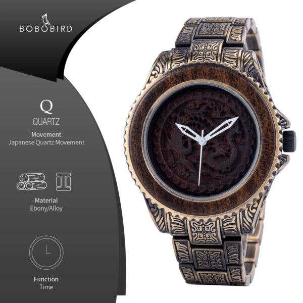 BOBO BIRD Men's Watches Quart Man Watch For Men Wrist Wood Wristwatch Male Timepieces Orologio uomo Custom Watch