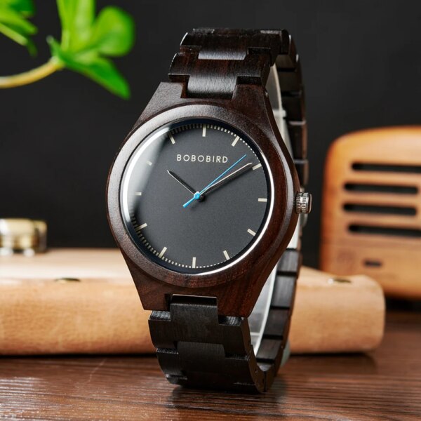 BOBO BIRD New Designer Luxury Wood Wrist Watch Men Japan Move' Quartz Watches with Wooden Gift Box relogio masculinoC-O03 Custom