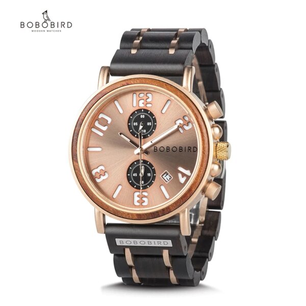 BOBO BIRD Quartz Wristwatch Original Wood Personalized Engraved Watch Multifunction Sport Clock Luminous resrelogio masculino