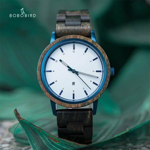 BOBO BIRD Real Wood Watch for Men Women Wooden Causal Quartz Watches Fashion Customized Man Clock Holiday Gift relogio masculino