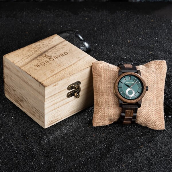 BOBO BIRD Wooden Watches Fashion Casual Men's Quartz Watches Clock Man Chronographs relogio masculino With Gift Box Customized