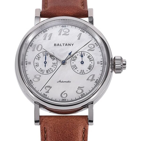 Baltany Vintage Automatic Watch Men Miyota 9122 Mechanical Wristwatches 41mm Pilot Watches Homage Top Luxury Brand Clock S206048