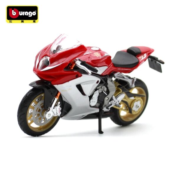 Bburago 1:18 MV Agusta F3 Serie Oro 2012 Factory Edition Static Die Cast Vehicles Collectible Motorcycle Model Toys