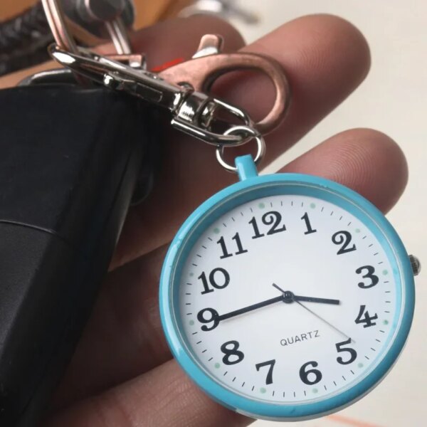 Big Dial Shi Ying Elderly Children Men's Pocket Watch Couples Hanging Watch Big Digital Keychain Pocket Watch Nurse