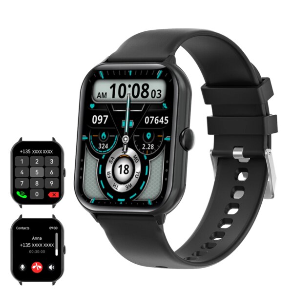 Bluetooth Call Smart Watch For Men Women Full Touch Screen Sports Fitness Watches IP67 Waterproof Health Monitoring Smartwatch