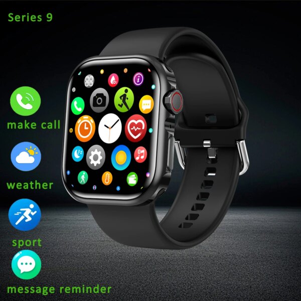 Bluetooth call smartwatch series 9 men and women exercise heart rate blood pressure NFC  For Android smartwatches smartwatch 9