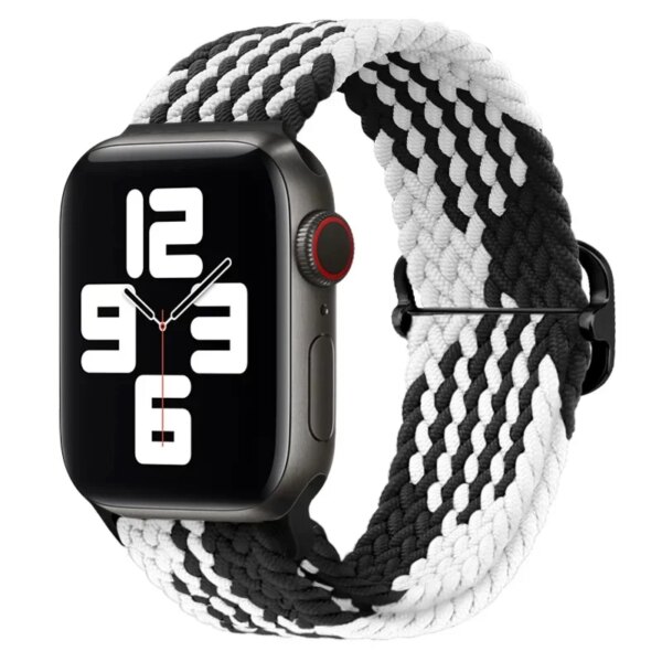 Braided Loop Strap For Apple watch Ultra Band 49mm 44 45mm 42mm 41mm Nylon Elastic belt Bracelet iWatch series 9 8 7 6 5 4 se 3