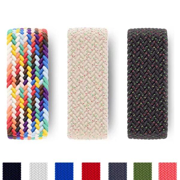 Braided strap For Apple watch band 45mm 44mm 42mm Ultra 2 49mm 40mm 41mm nylon bracelet correa iwatch series 8 7 5 4 3 SE 6 9