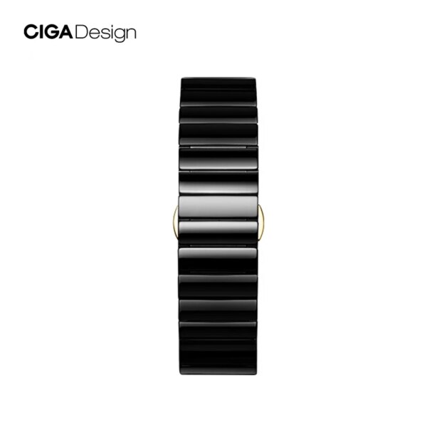 CIGA Design 22MM Ceramic Watch Band 316L Stainless Steel Buckle Watch Straps for Men Mechanical Automatic / Quartz Wristwatches